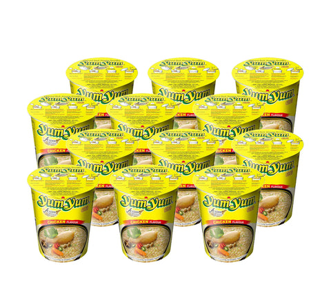 Yum Yum Chicken Flavour Cup - Tray 12 x 70 g - Nudeln