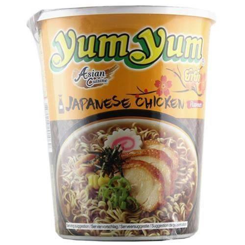 Yum Yum Instant Nudeln Becher mit japanischem Huhn 70 g - Nudeln