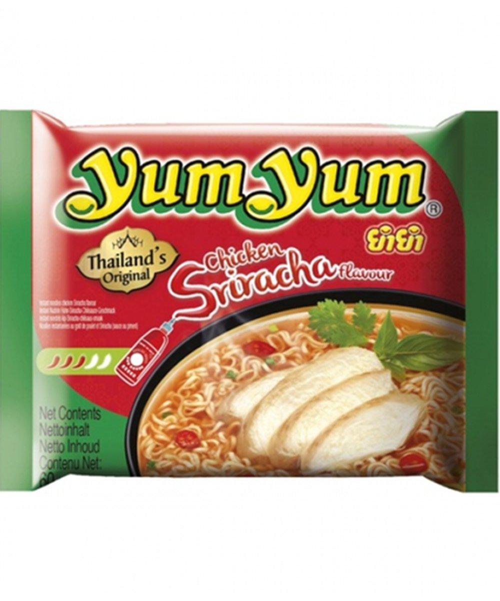 Yum Yum Instant Nudeln Huhn Sriracha 60 g - Nudeln